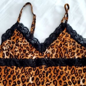 Women's Lace Trim nightie and kimono set